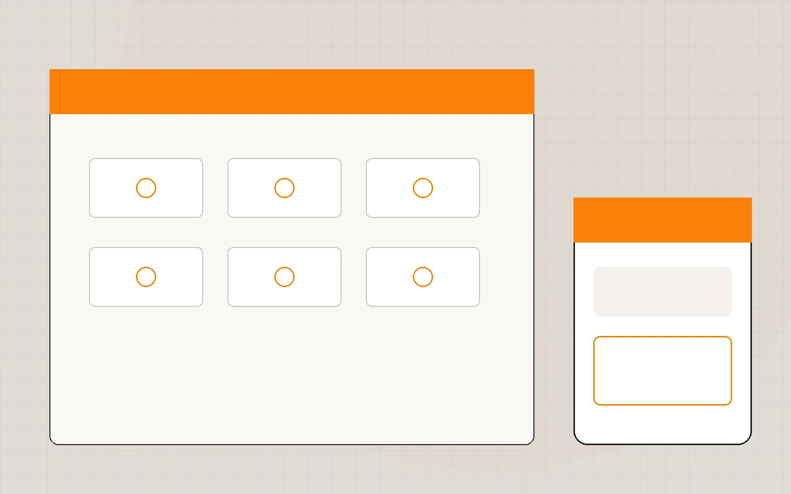 Branded booking page with slot cards and a chat widget in the corner.